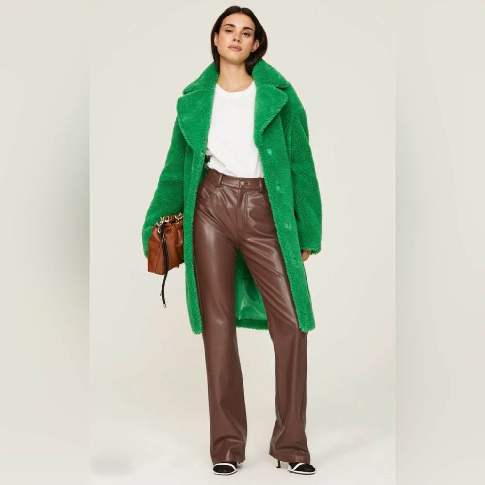 A.L.C. Dark Brown Freddie Vegan Leather Pants Size 4